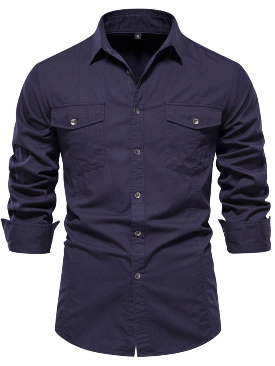Men's Button Down Collared Neck Shirt - S. M. & Co.