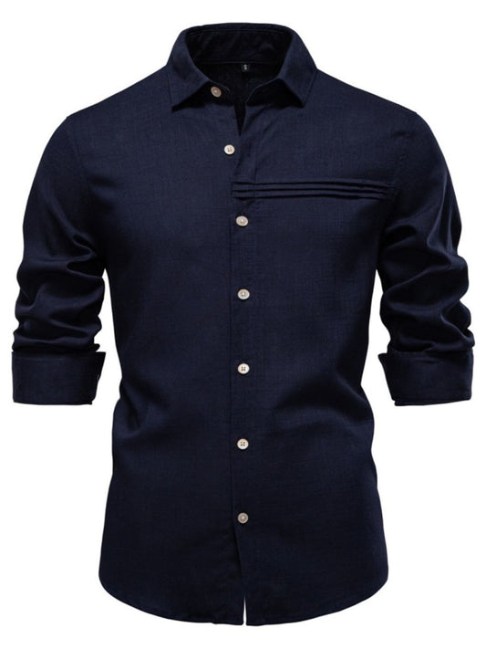 Men's Button Down Collared Neck Shirt - S. M. & Co.