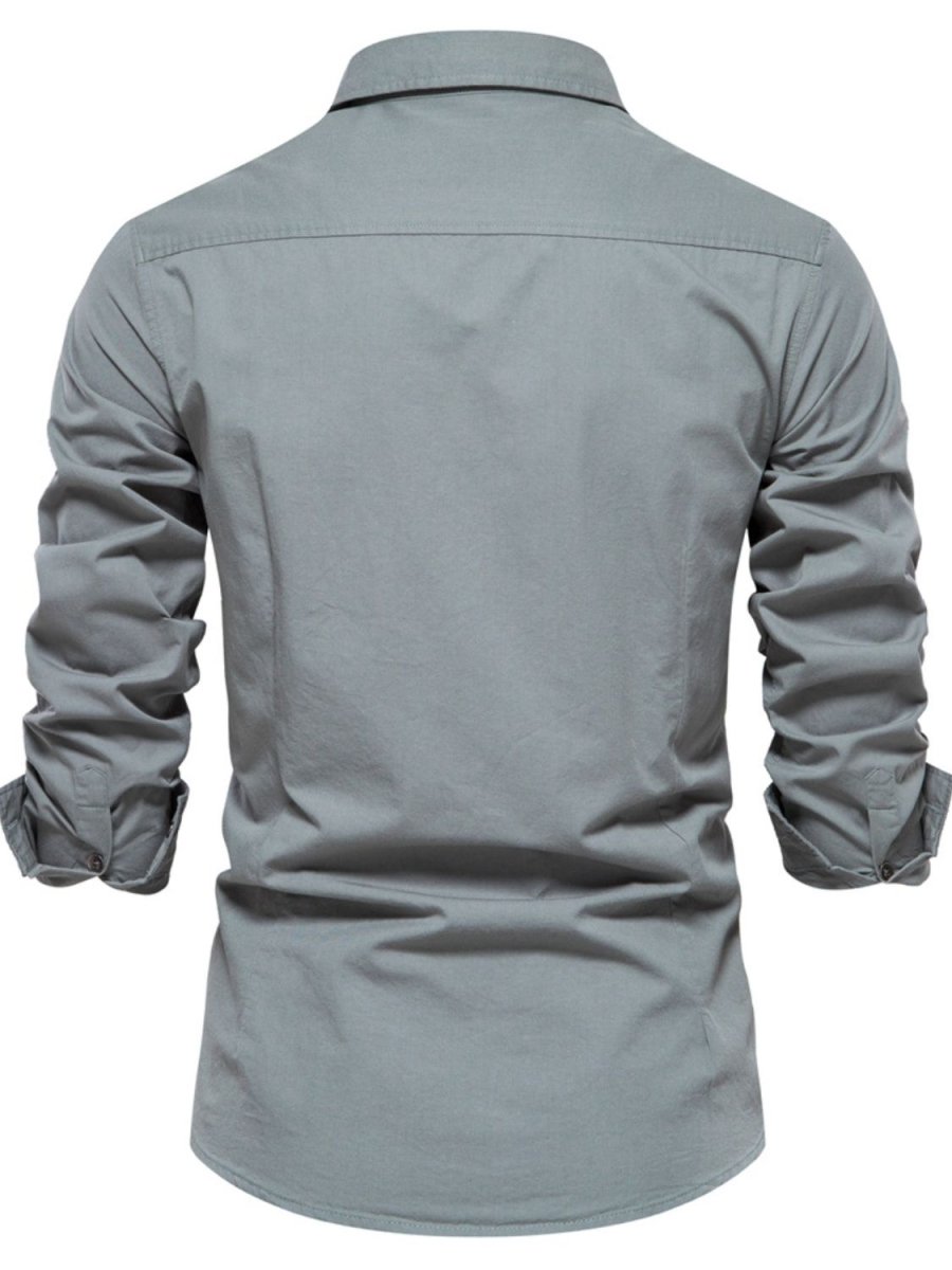 Men's Button Down Collared Neck Shirt - S. M. & Co.