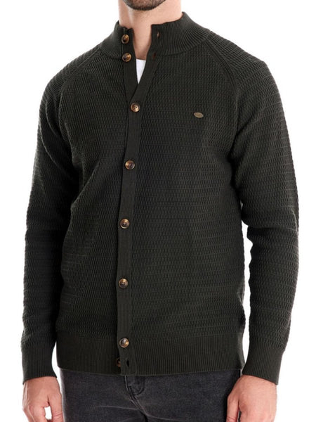 Men's Button Down Long Sleeve Cardigan - S. M. & Co.