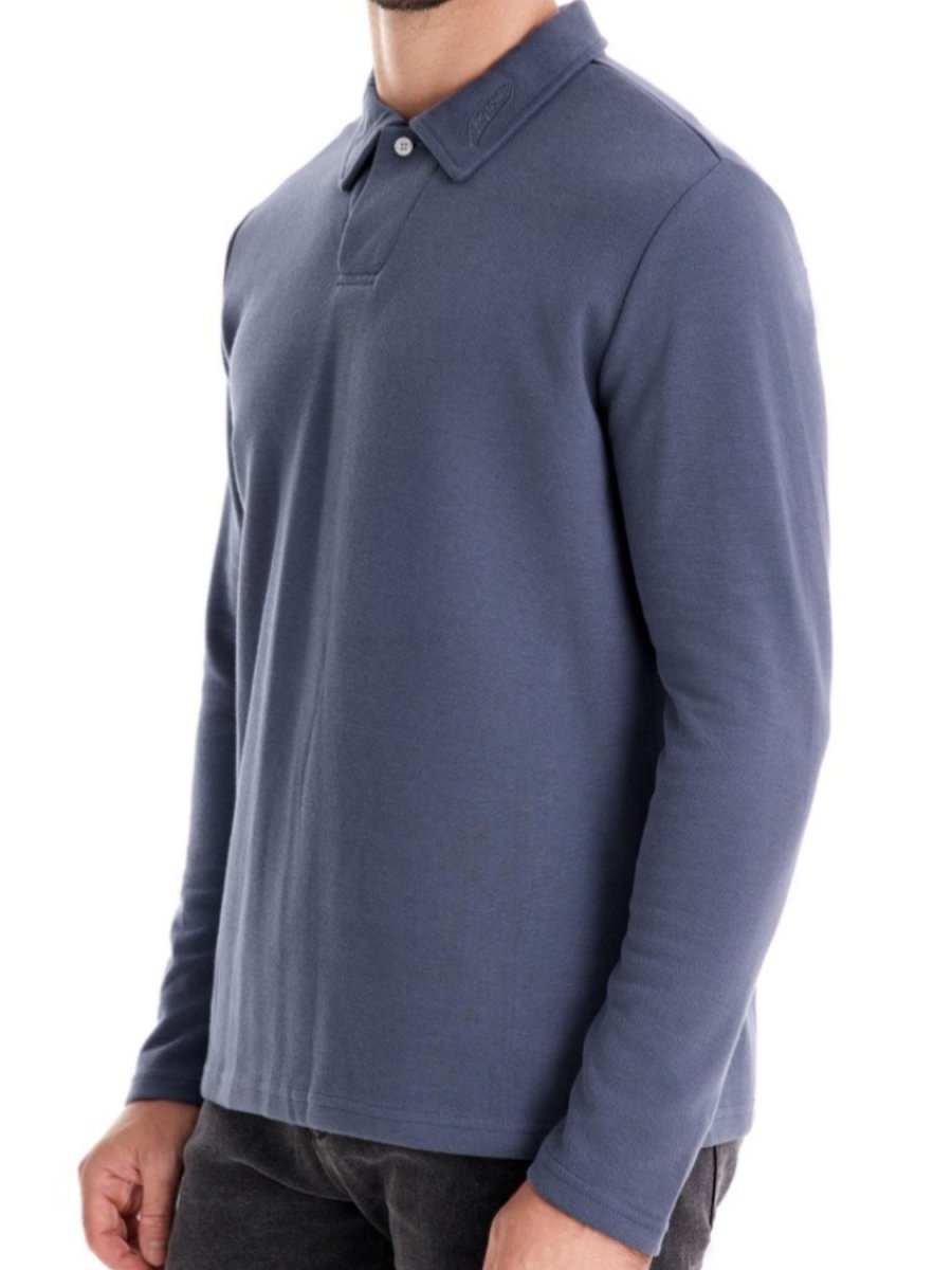 Men's Collared Neck Long Sleeve Polo - S. M. & Co.