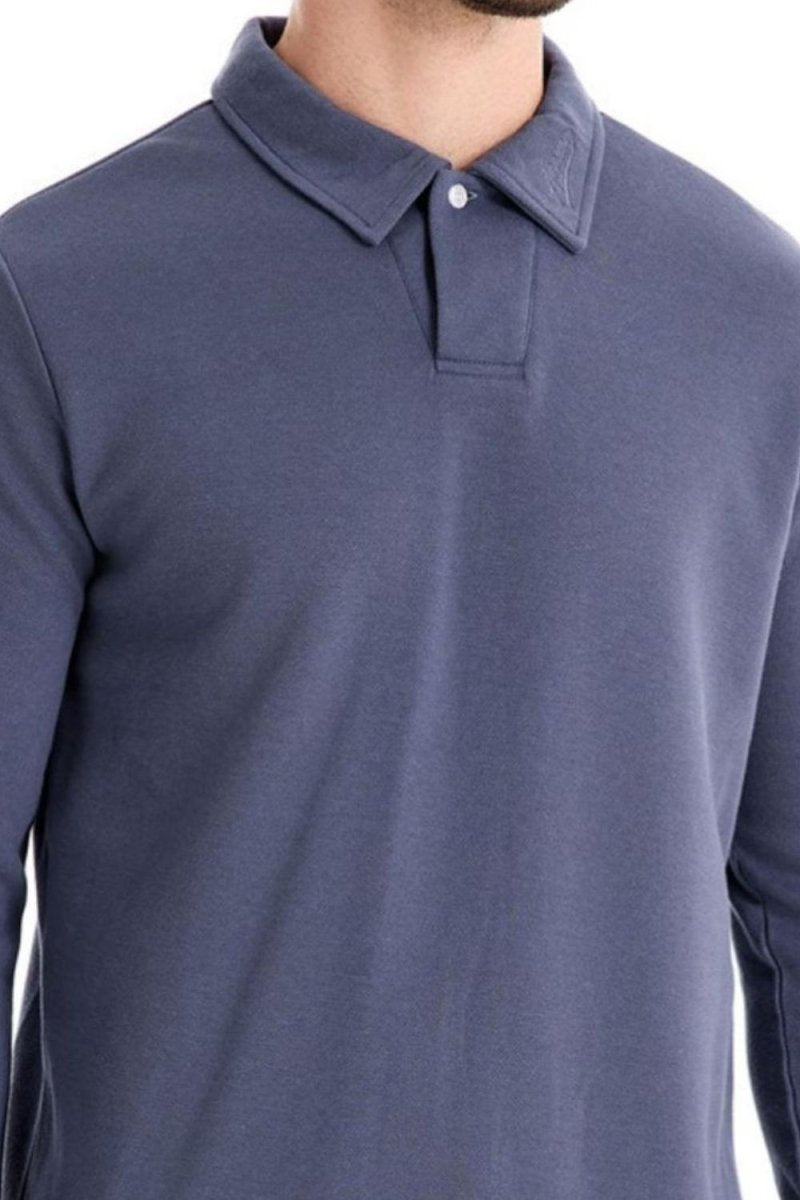 Men's Collared Neck Long Sleeve Polo - S. M. & Co.