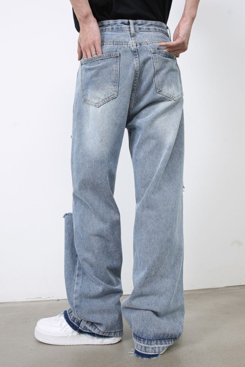 Men's Distressed Baggy Jeans - S. M. & Co.