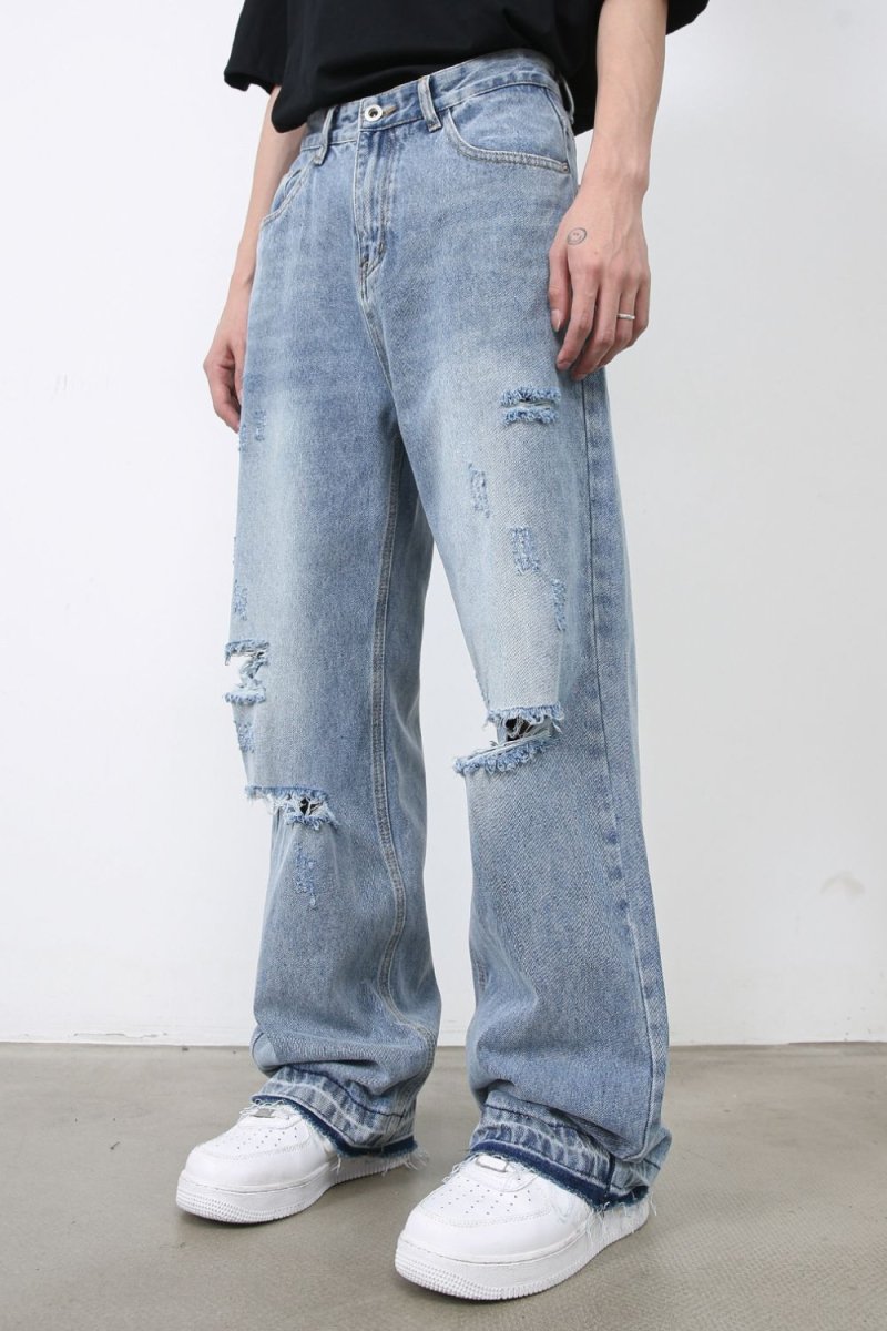 Men's Distressed Baggy Jeans - S. M. & Co.