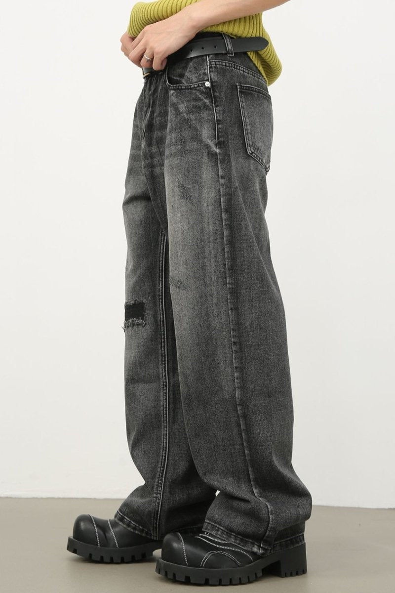 Men's Distressed Jeans with Pockets - S. M. & Co.