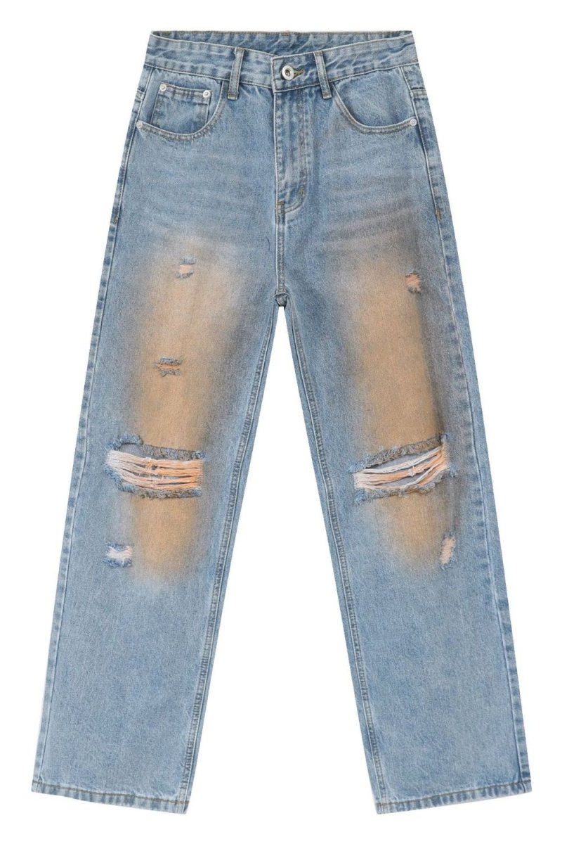 Men's Distressed Jeans with Pockets - S. M. & Co.