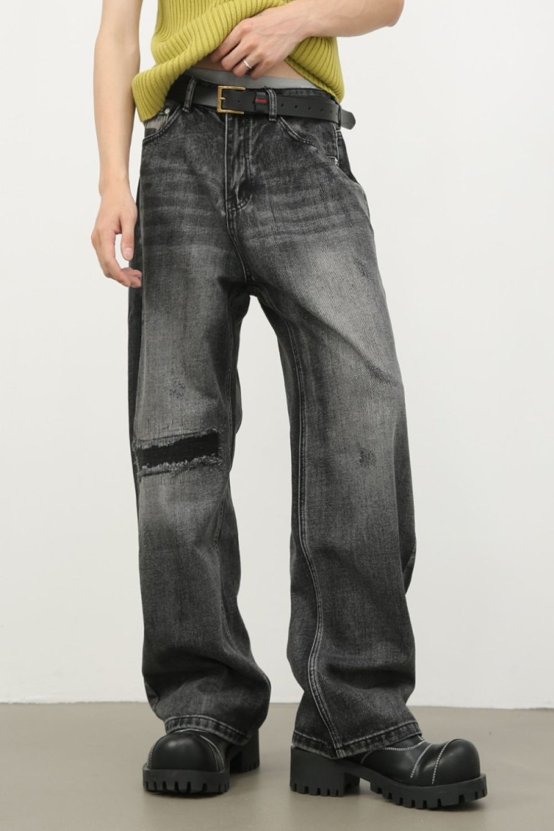 Men's Distressed Jeans with Pockets - S. M. & Co.