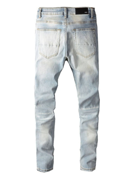 Men's Distressed Jeans with Pockets - S. M. & Co.