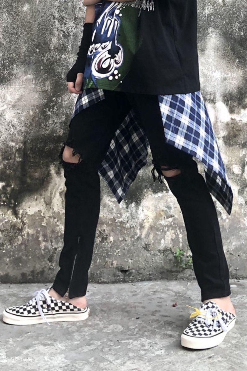 Men's Distressed Skinny Jeans - S. M. & Co.