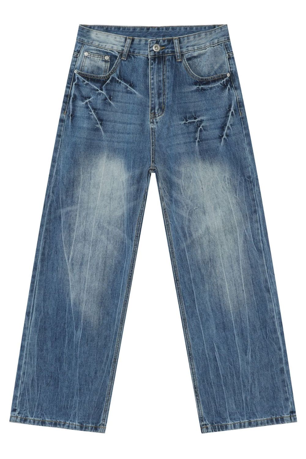 Men's Loose Fit Jeans with Pockets - S. M. & Co.