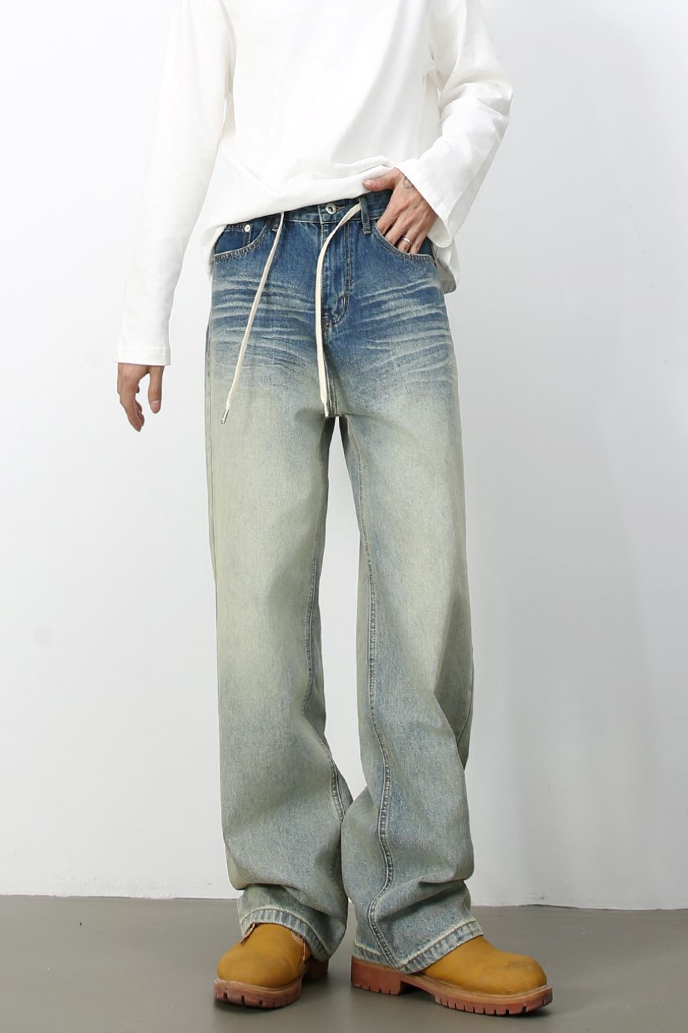 Men's Loose Fit Jeans with Pockets - S. M. & Co.