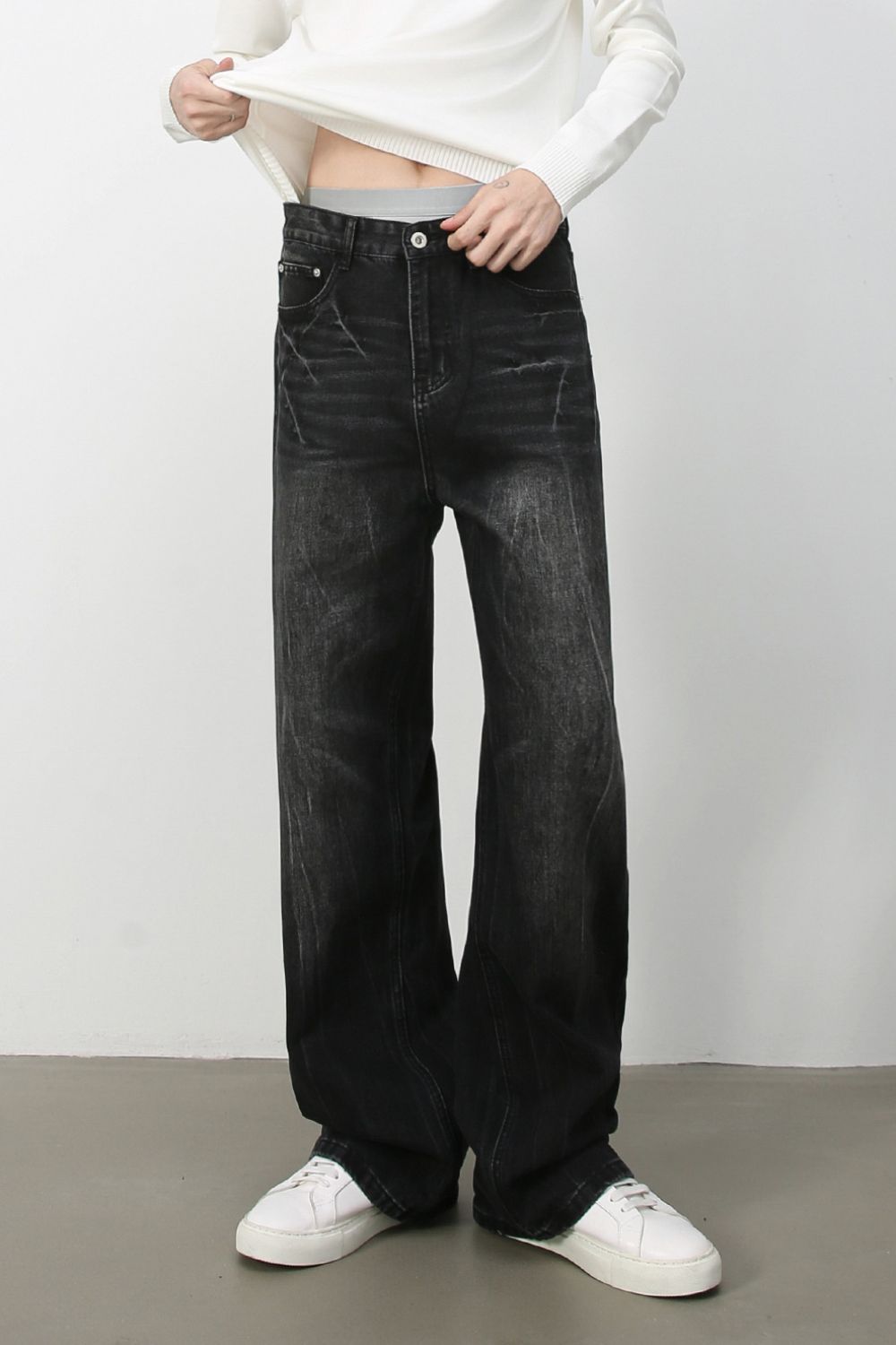 Men's Loose Fit Jeans with Pockets - S. M. & Co.
