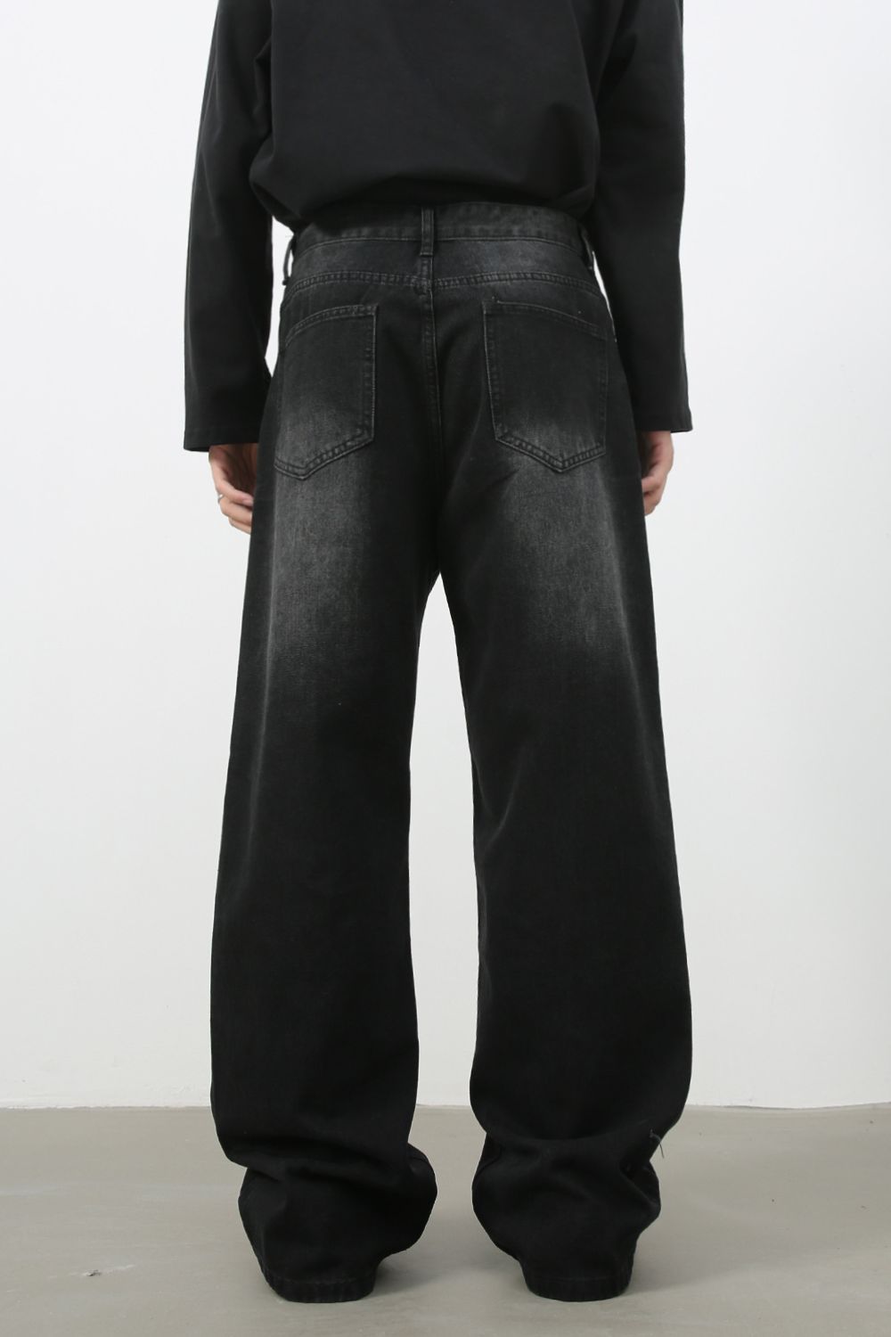 Men's Mid Rise Wide Leg Jeans - S. M. & Co.