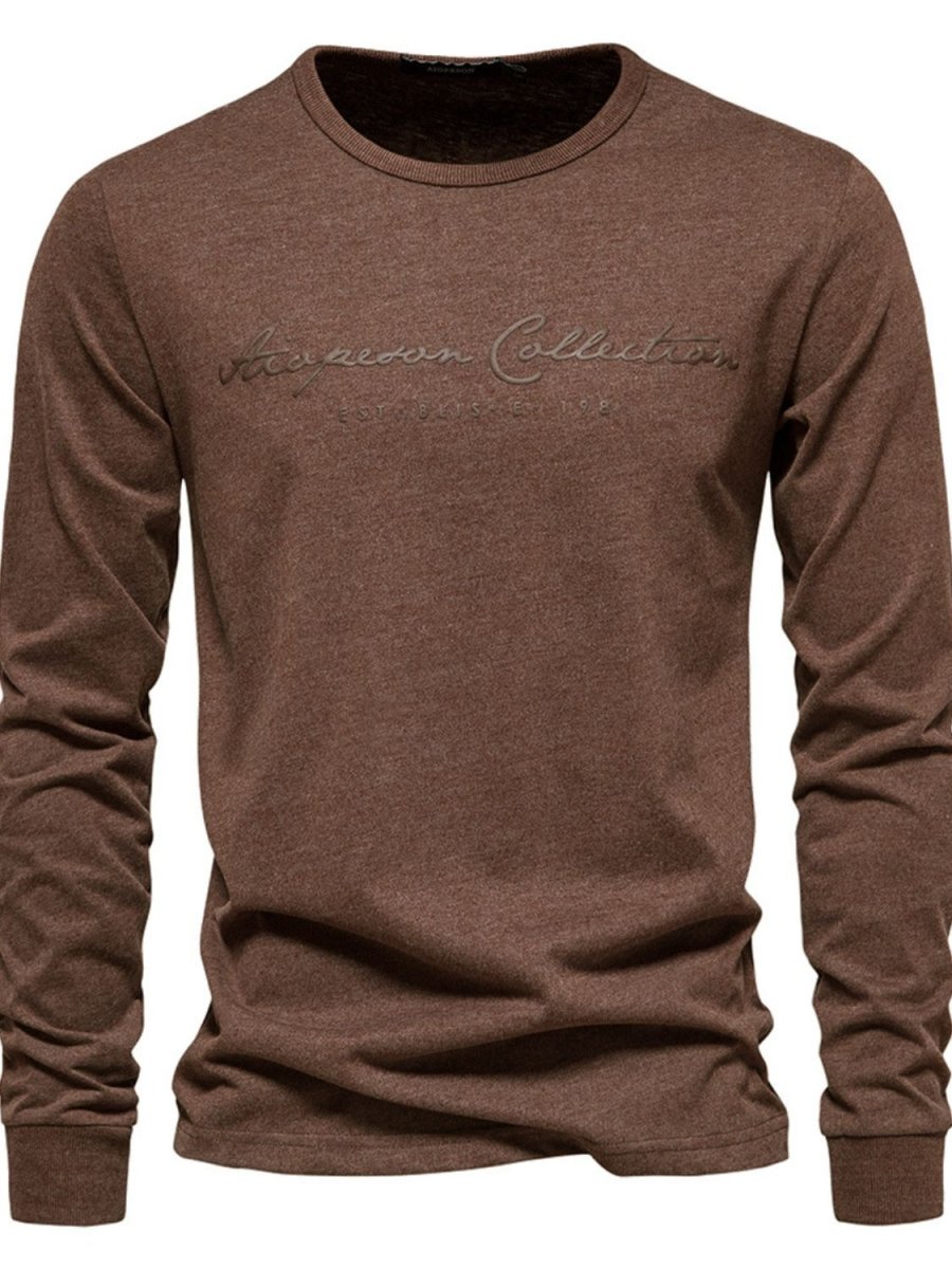 Men's Round Neck Letter Graphic T-Shirt - S. M. & Co.