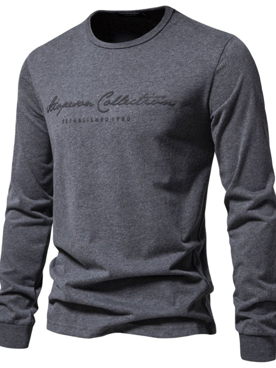 Men's Round Neck Letter Graphic T-Shirt - S. M. & Co.