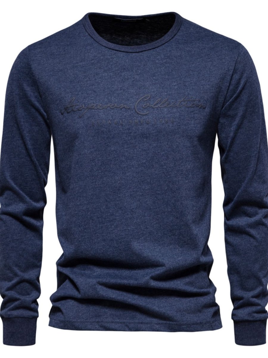 Men's Round Neck Letter Graphic T-Shirt - S. M. & Co.