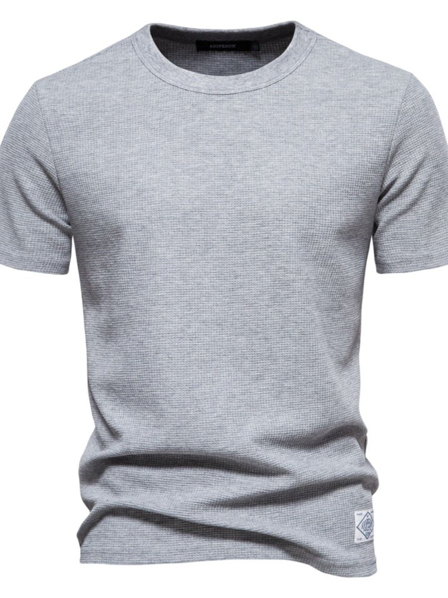 Men's Waffle - Knit Short Sleeve T-Shirt - S. M. & Co.
