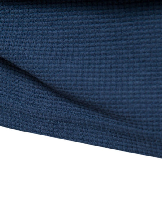 Men's Waffle - Knit Short Sleeve T-Shirt - S. M. & Co.