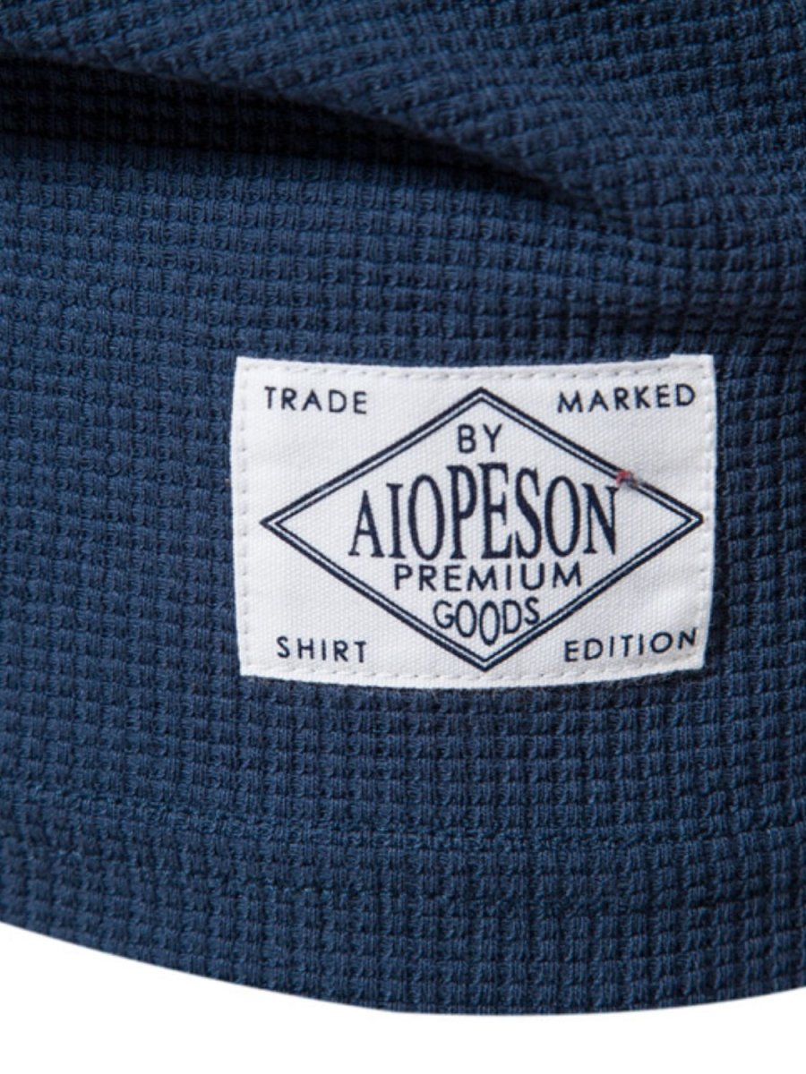 Men's Waffle - Knit Short Sleeve T-Shirt - S. M. & Co.