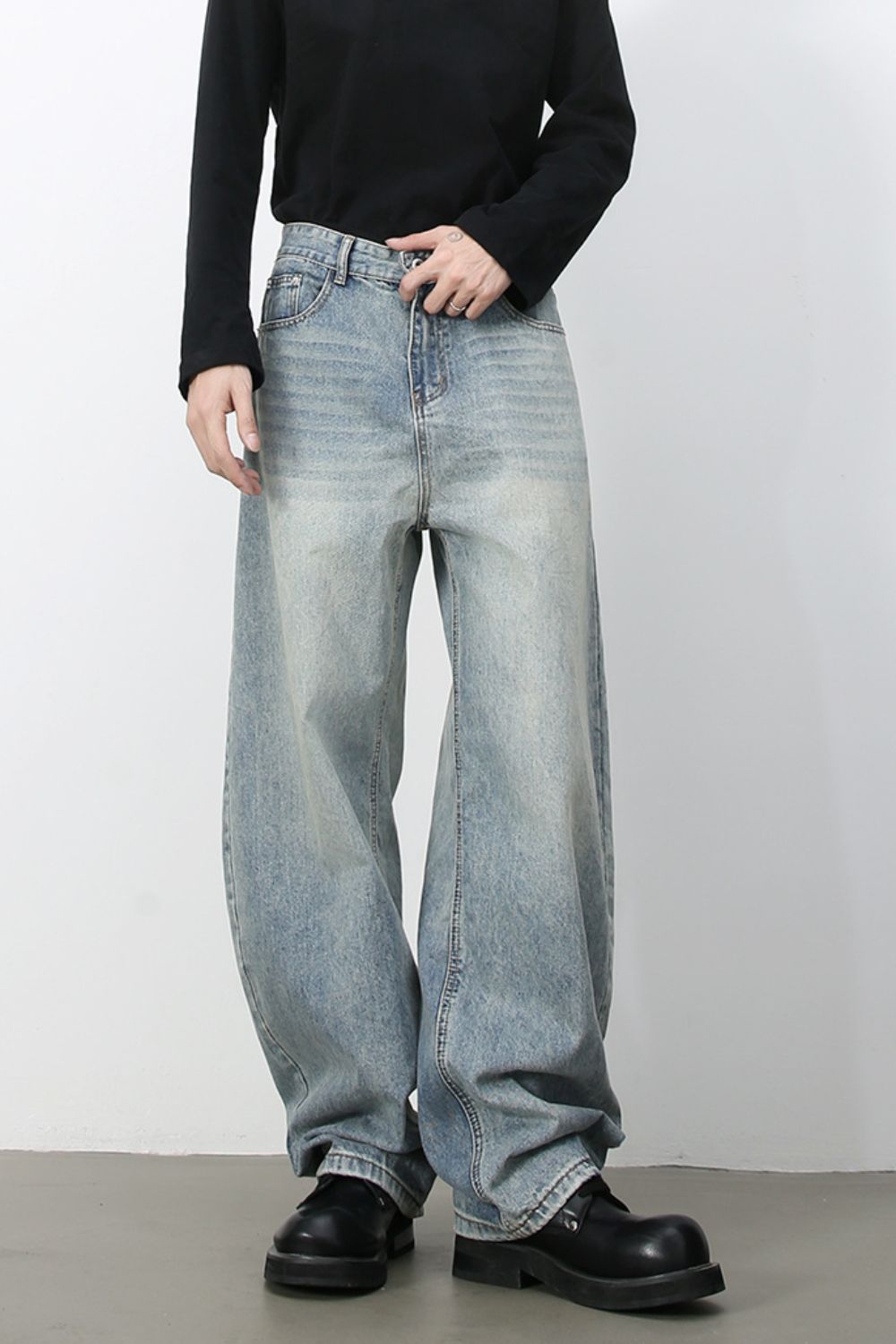 Men's Wide Leg Jeans - S. M. & Co.