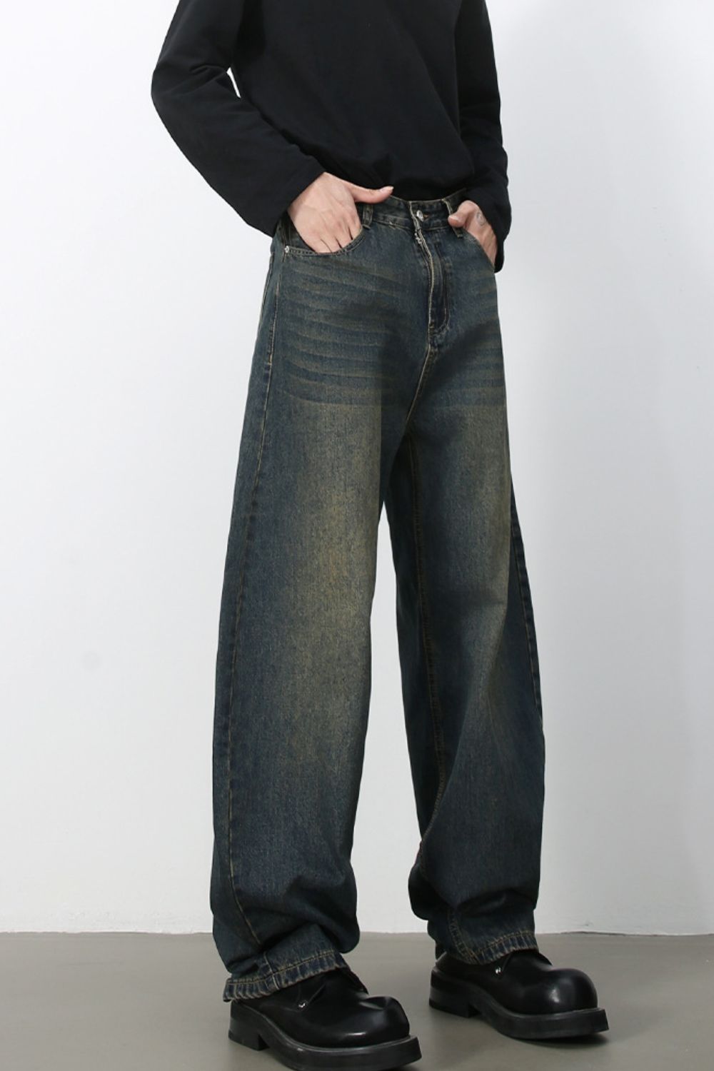Men's Wide Leg Jeans - S. M. & Co.