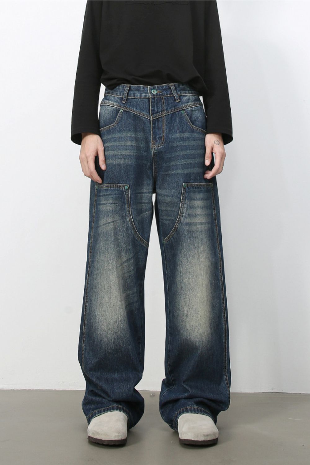 Men's Wide Leg Jeans - S. M. & Co.