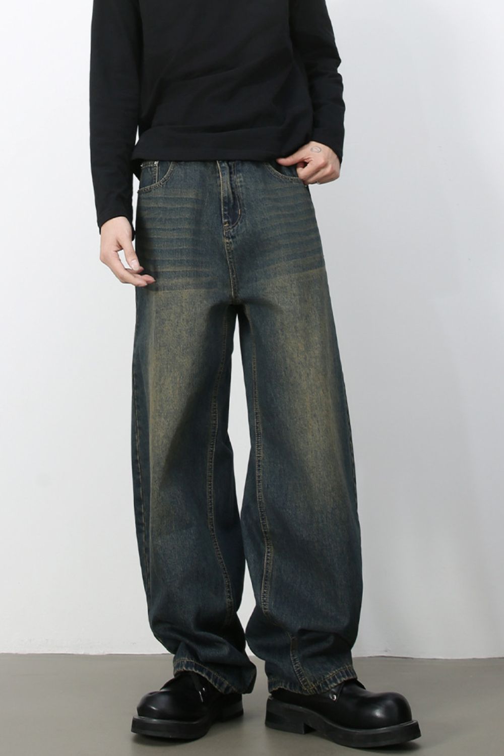 Men's Wide Leg Jeans - S. M. & Co.