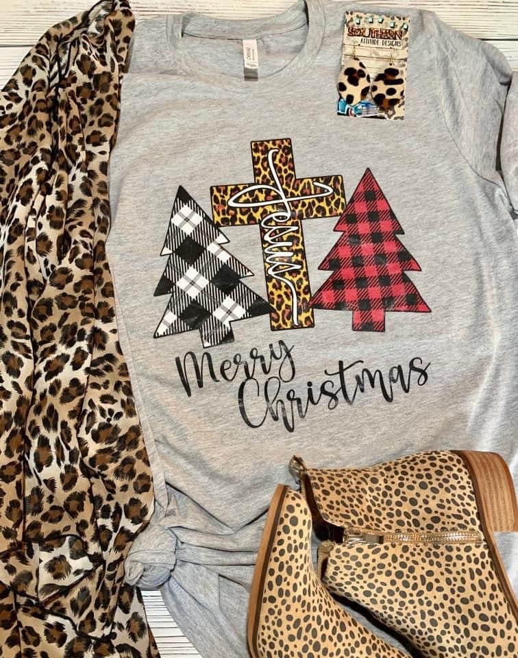 Merry Christmas - Leopard Cross - S. M. & Co.