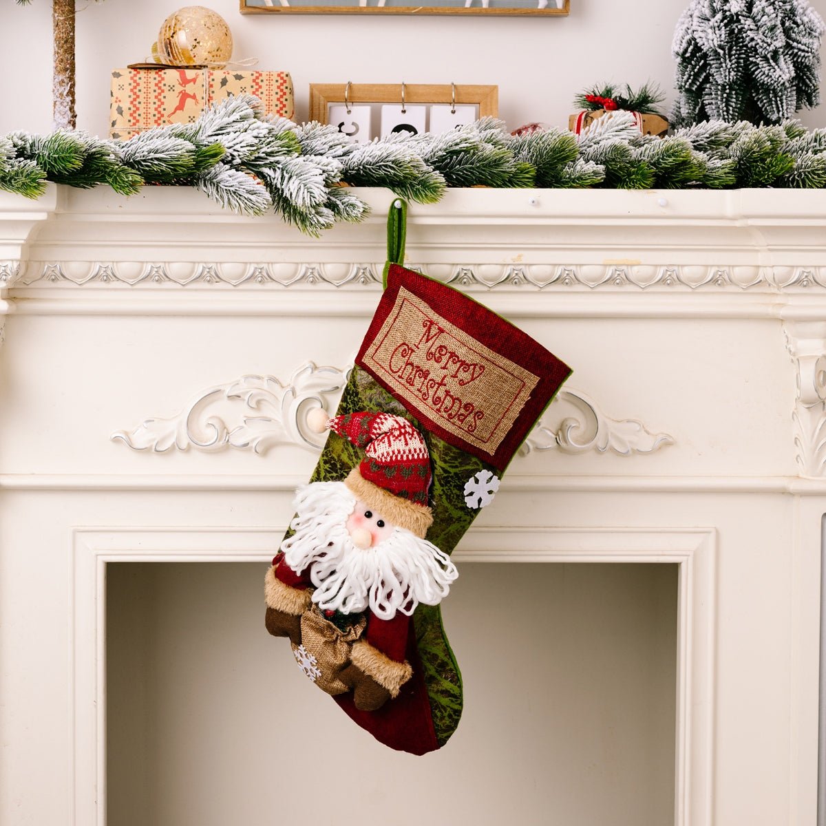 MERRY CHRISTMAS Stocking Hanging Widget - S. M. & Co.