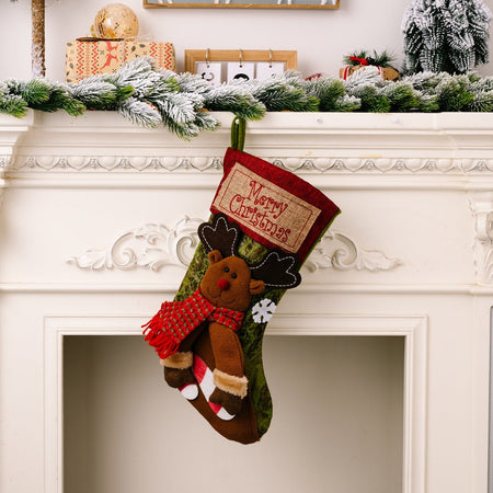 MERRY CHRISTMAS Stocking Hanging Widget - S. M. & Co.