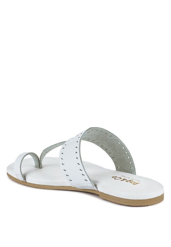 MILA Toe Ring Thong Slip Ons - S. M. & Co.