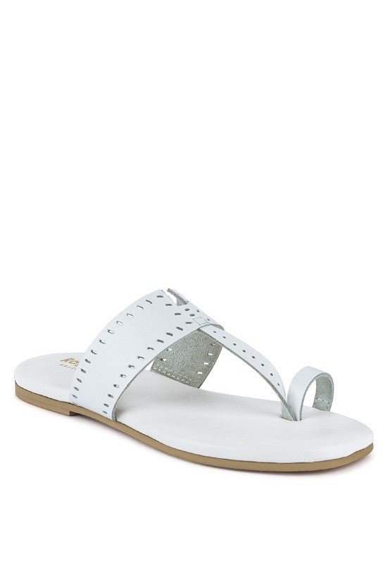 MILA Toe Ring Thong Slip Ons - S. M. & Co.