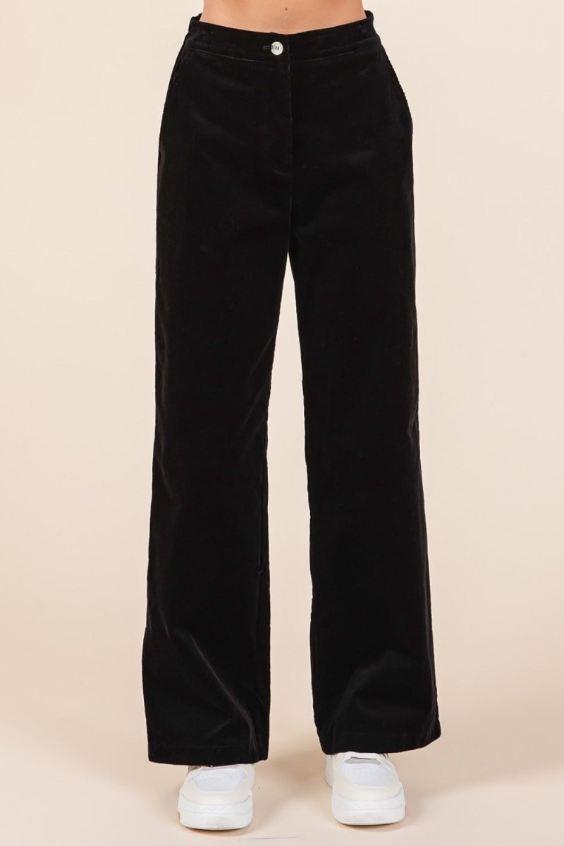 Mittoshop Corduroy Back Elastic Waist Pants - S. M. & Co.