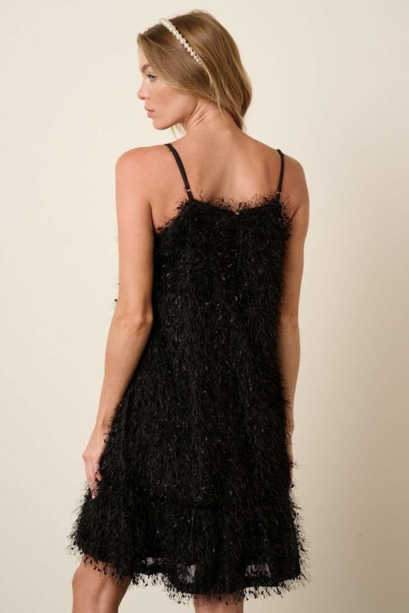 Mittoshop Feather Ruffle Hem Mini Cami Dress - S. M. & Co.