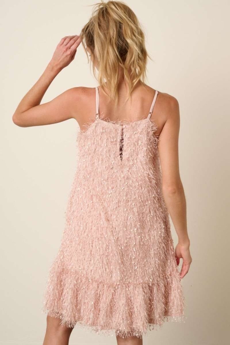 Mittoshop Feather Ruffle Hem Mini Cami Dress - S. M. & Co.