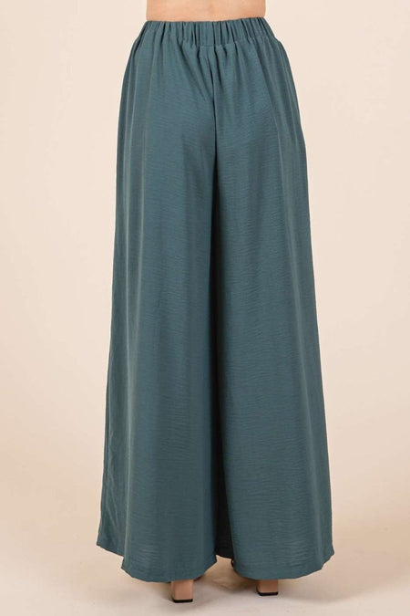 Mittoshop Pleated Wide Leg Pants - S. M. & Co.