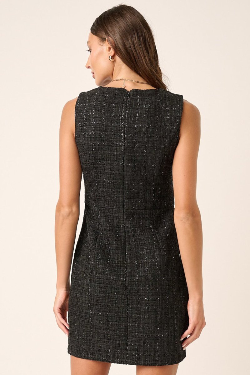 Mittoshop Tweed Sleeveless Mini Dress - S. M. & Co.