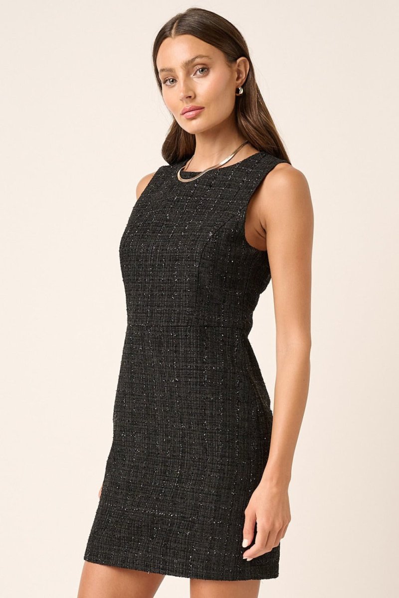 Mittoshop Tweed Sleeveless Mini Dress - S. M. & Co.