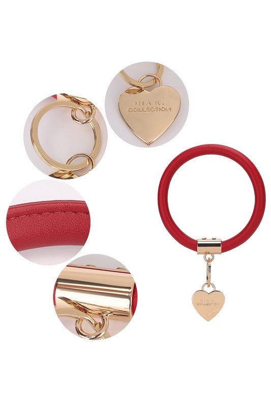 MKF Collection Bangle Wristlet Keychain Set - S. M. & Co. Keychain Set