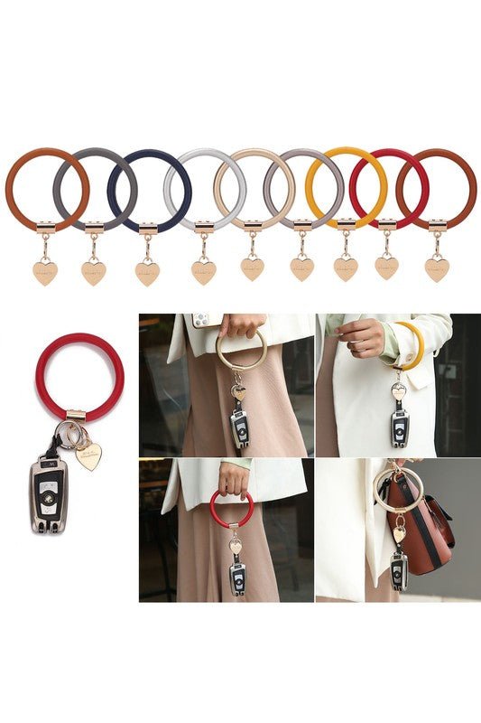 MKF Collection Bangle Wristlet Keychain Set - S. M. & Co. Keychain Set