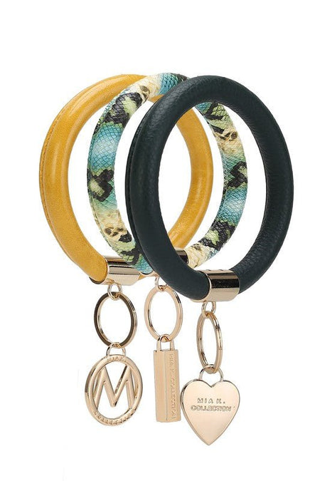 MKF Collection Bangle Wristlet Keychain Set - S. M. & Co. Keychain Set