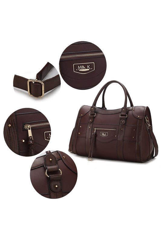 MKF Collection Patricia Vegan Leather Duffle Bag - S. M. & Co. Duffle Bag