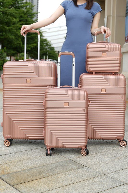 MKF Mykonos Luggage Set by Mia K- 4 pieces - S. M. & Co. Luggage Set