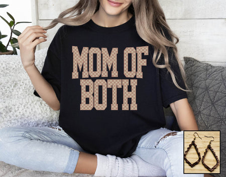 Mom of Both- Checkered - S. M. & Co. Tops/Tops & Tees