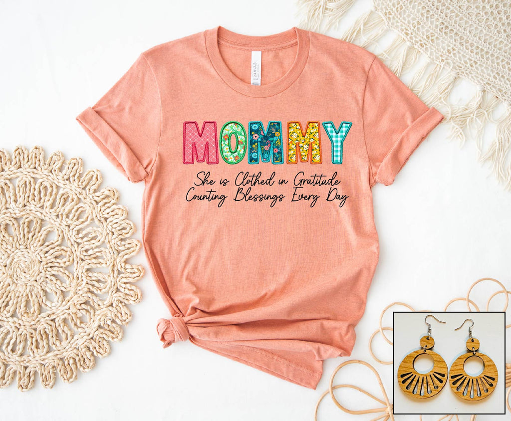 Mommy- Floral Stitch - S. M. & Co. Tops/Tops & Tees