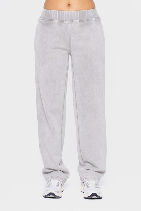 Mono B Elastic Waist Fleece Pants with Pockets - S. M. & Co.