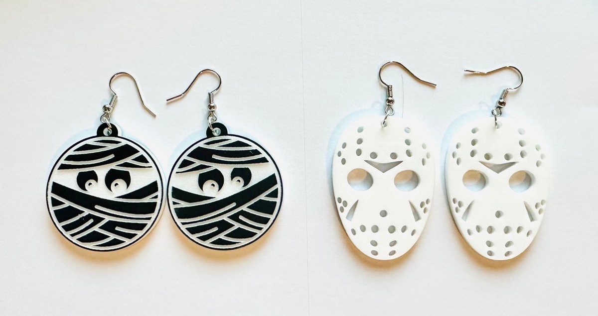 Mummy & Jason Mask Earrings - S. M. & Co.