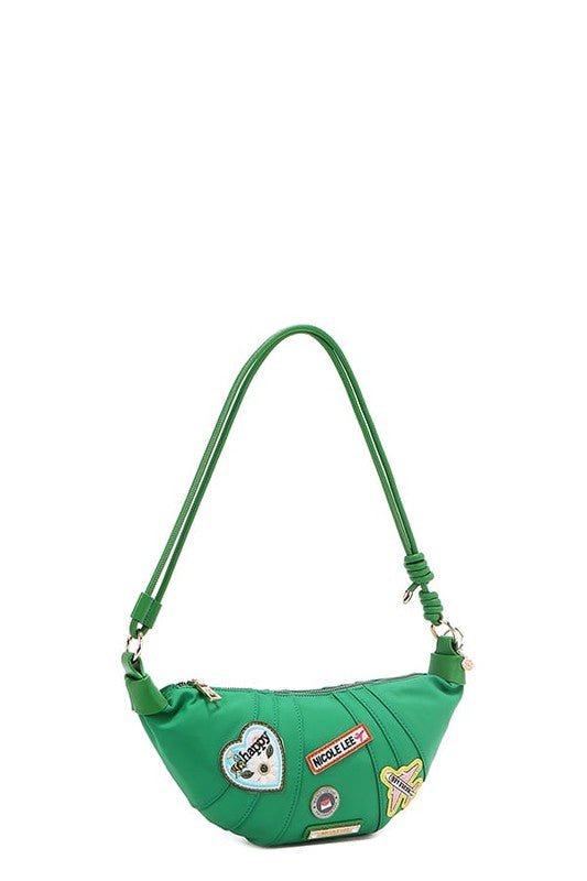 Nicole Lee USA Color Patch Croissant Bag - S. M. & Co.