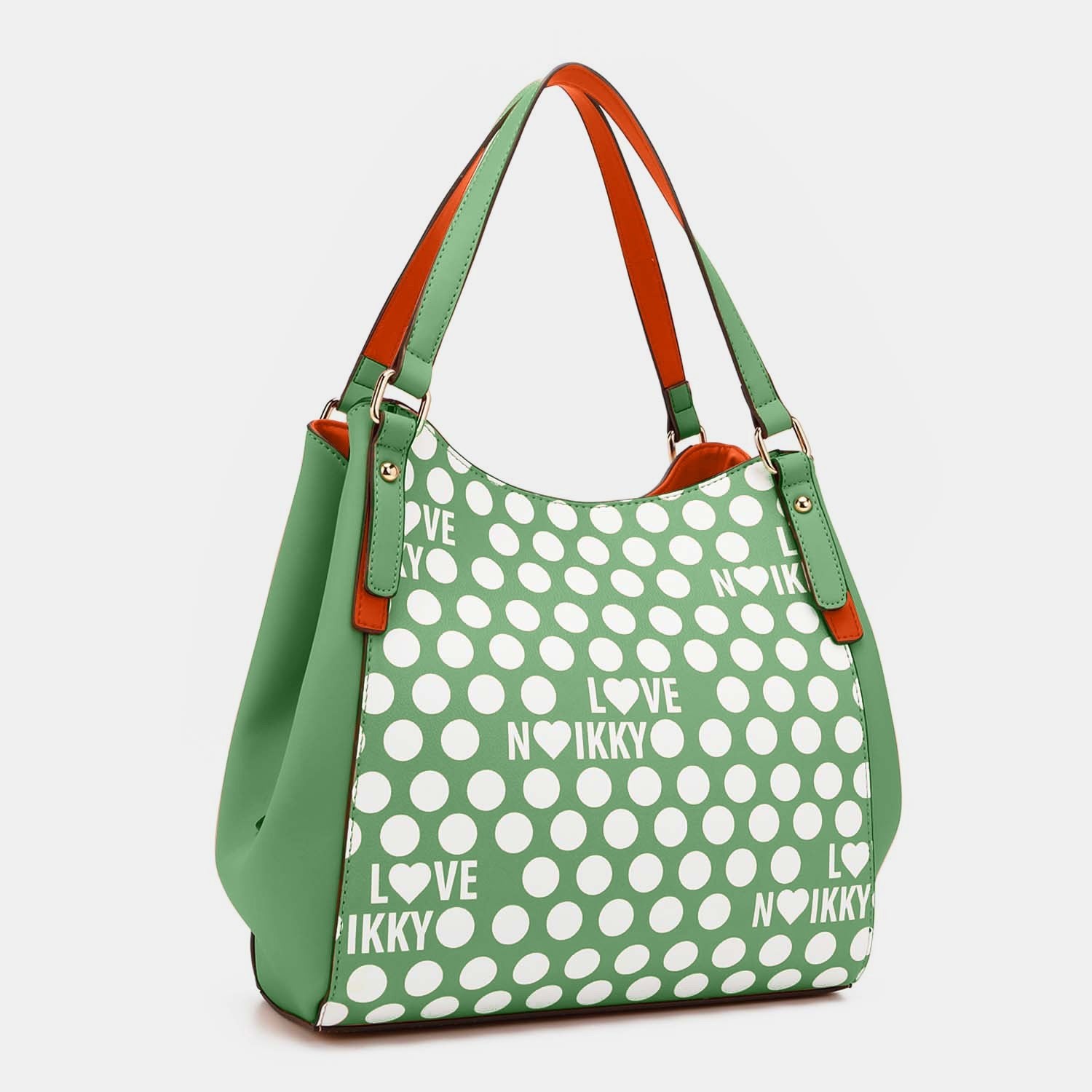 Nicole Lee USA Contrast Polka Dot Handbag - AnAs Market