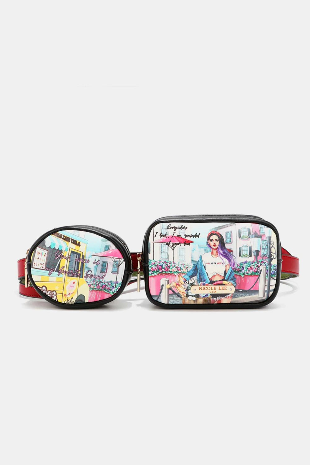 Nicole Lee USA Double Pouch Fanny Pack - AnAs Market